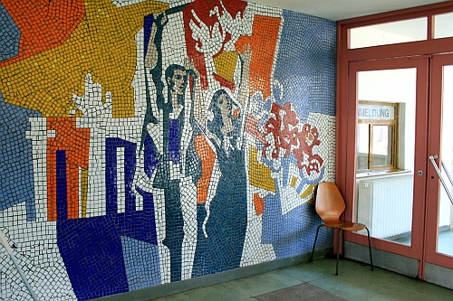 Mosaik im Eingangsbereich