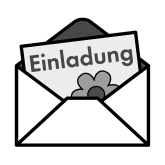 Piktogramm Einladung